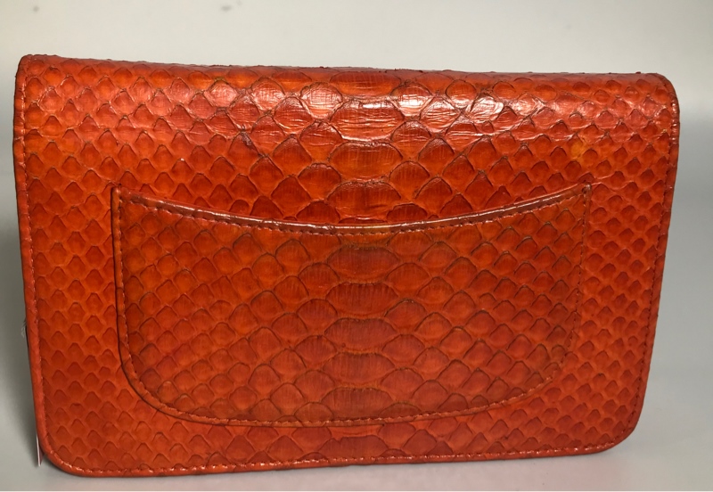 Túi chanel cam da rắn KG+