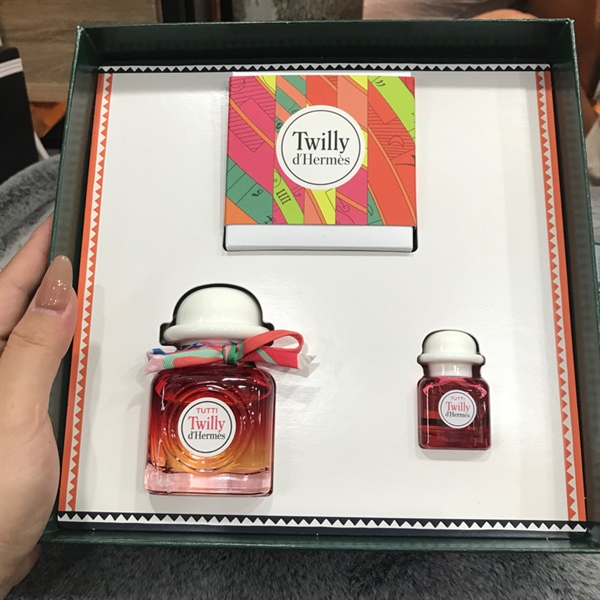 Set nước hoa Hermes Tutti Twilly chai đỏ KG+