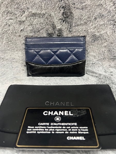 Ví Chanel xanh phói đen +