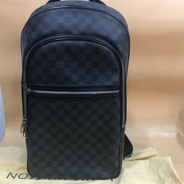 Balo LV Ô Vuông Xanh Đen+