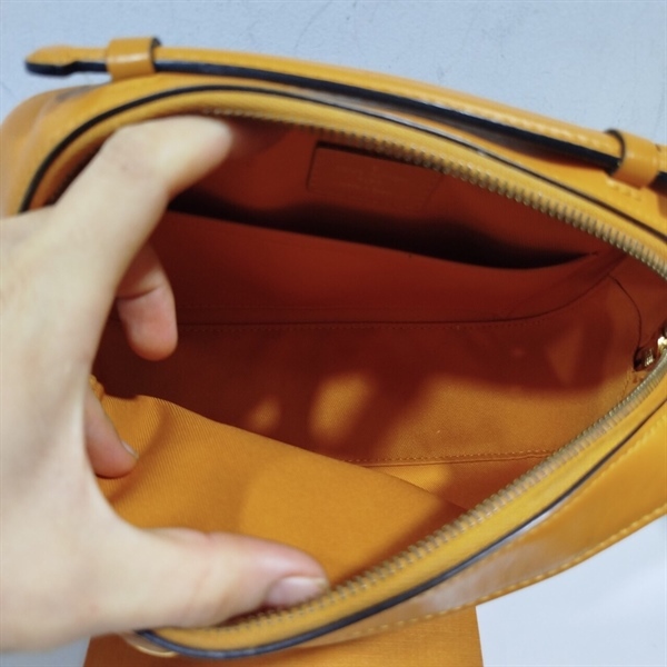 Túi LV ô vuông nâu viền vàng KG+