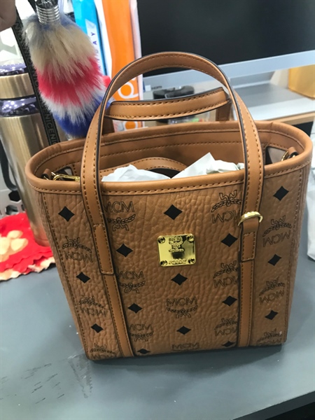 Túi Tote MCM Vàng 19cm KG+