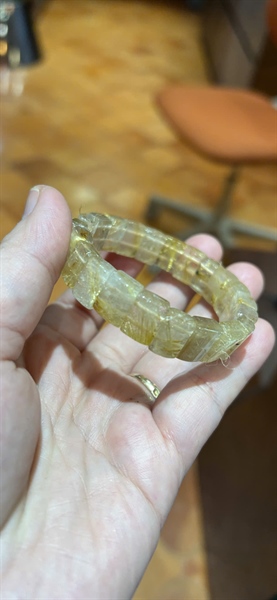 Vòng bản thạch anh tóc vàng +