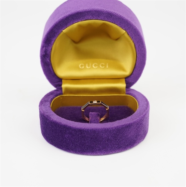 Nhẫn GG vàng phối đen +