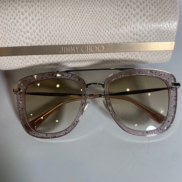 Kính Jimmy Choo gọng sắt trắng KG+