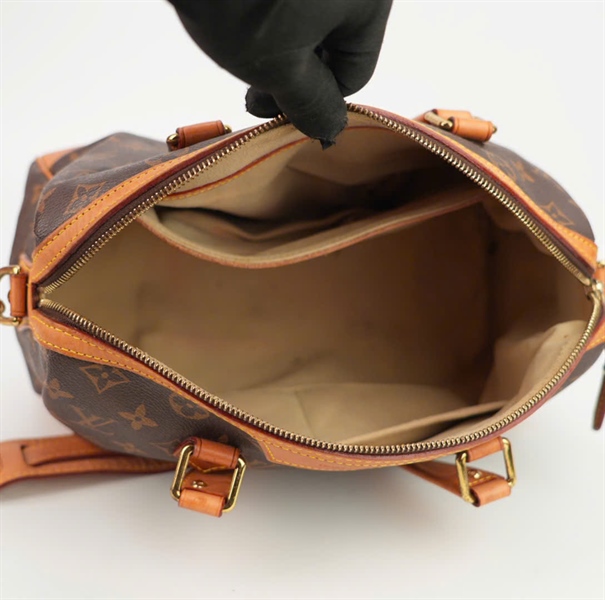 Túi LV hoa nâu viền nâu size 22 ++