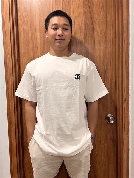 Áo Thun Chanel Trắng Cổ Tròn +