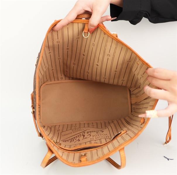Túi LV neverfull hoa nâu size 32 KG+