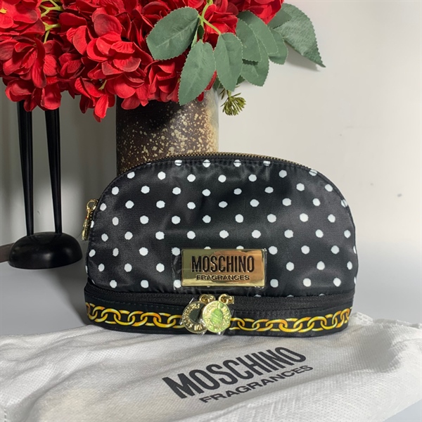 Túi moschino xích vàng khoá tròn KG+