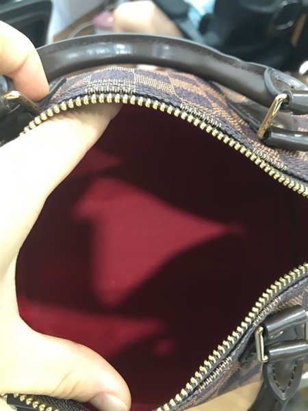 Túi Speedy LV Ô vuông nâu vàng+