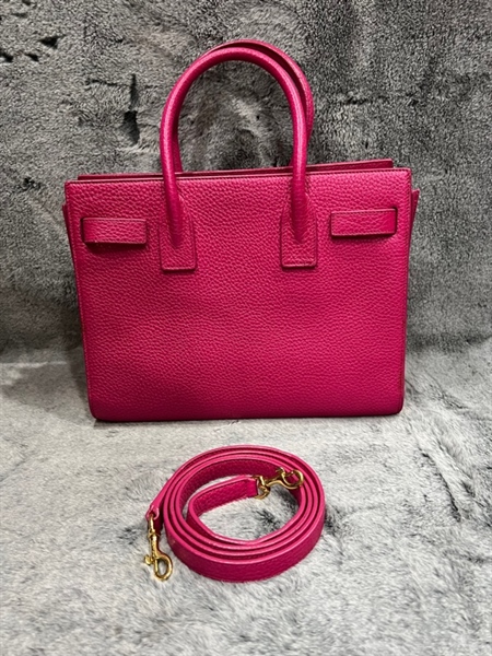 Túi xách YSL màu hồng đậm KG+