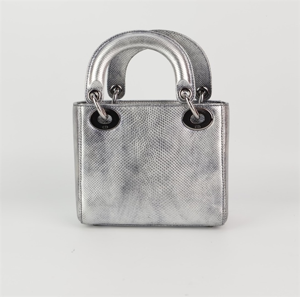 Túi Dior Lady màu bạc sz mini +