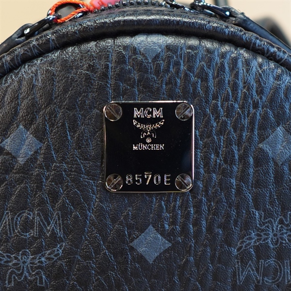 Balo MCM xanh đen KG+