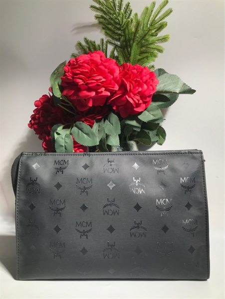 Túi MCM đen vải dù KG+