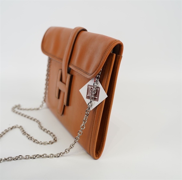 Túi Clutch Hermes màu cam KG+