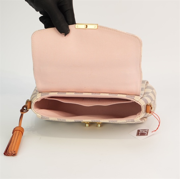 Túi LV ô vuông xám +