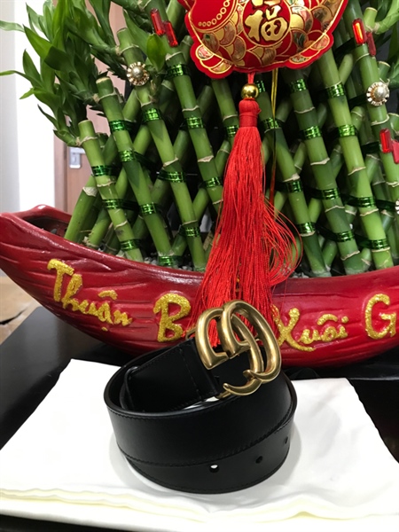 Thắt Lưng GG Đen Bản 3cm+