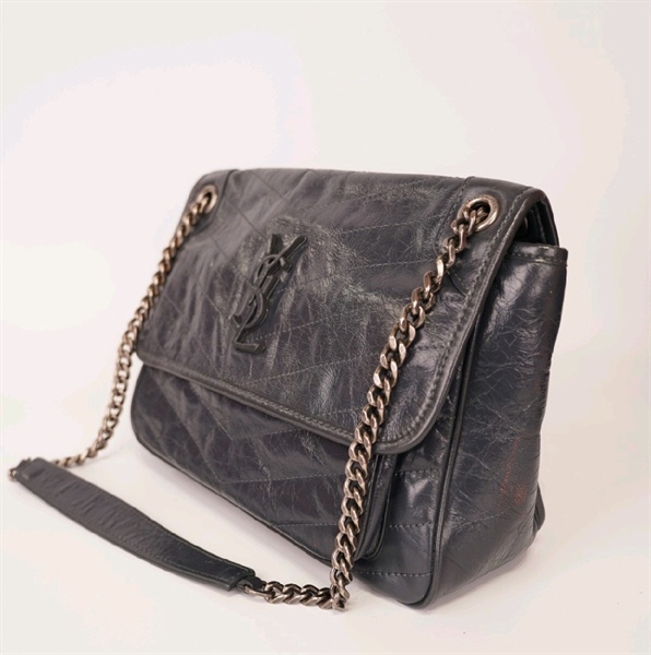 Túi YSL xám da mềm ++