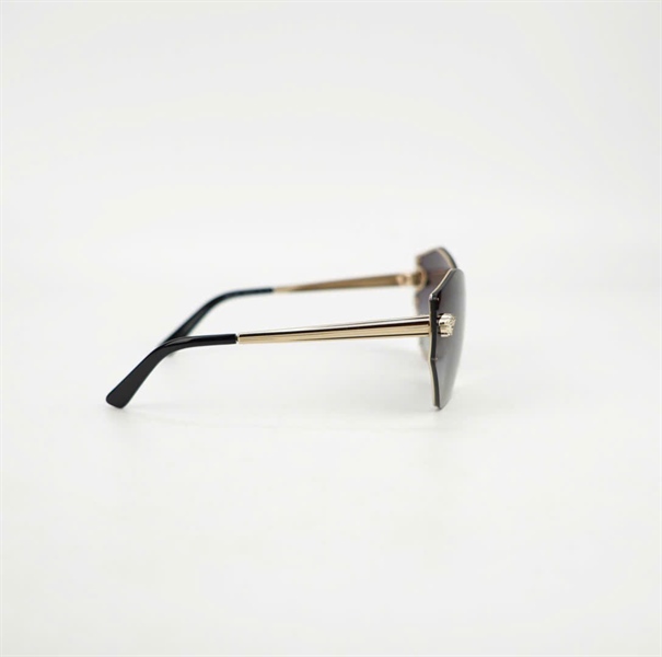 Kính Versace đen viền vàng +