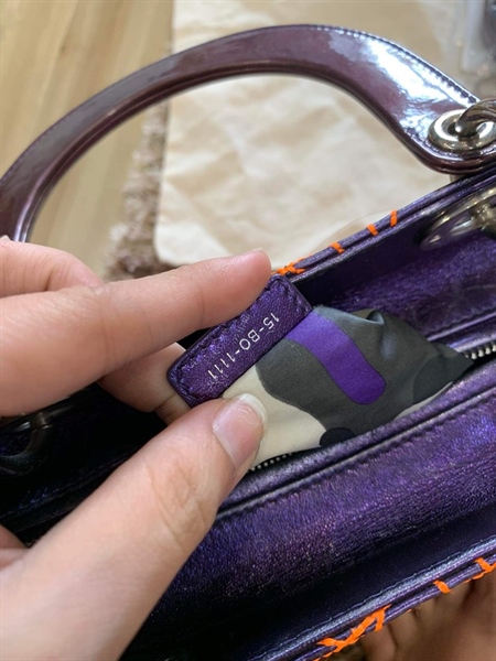 Túi Laddy Dior Tím KG+