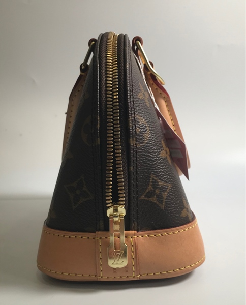 Túi Lv nâu ổ khoá vàng KG+