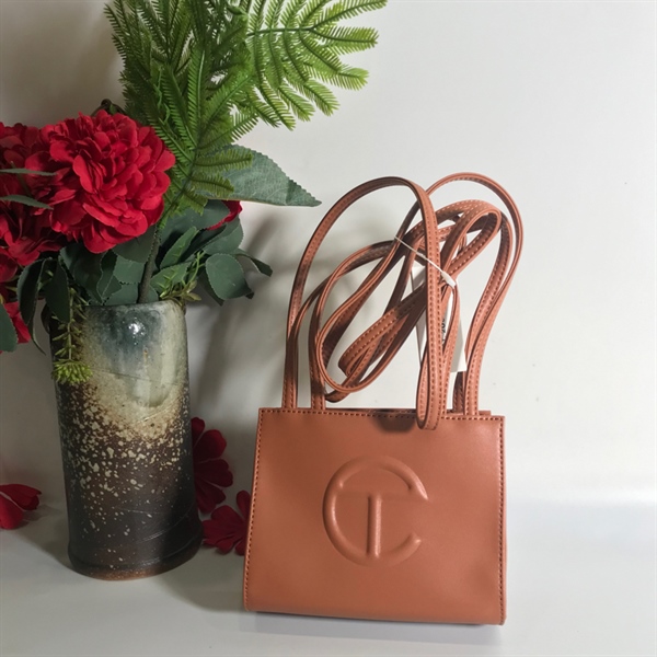 Túi Telfar nâu KG+