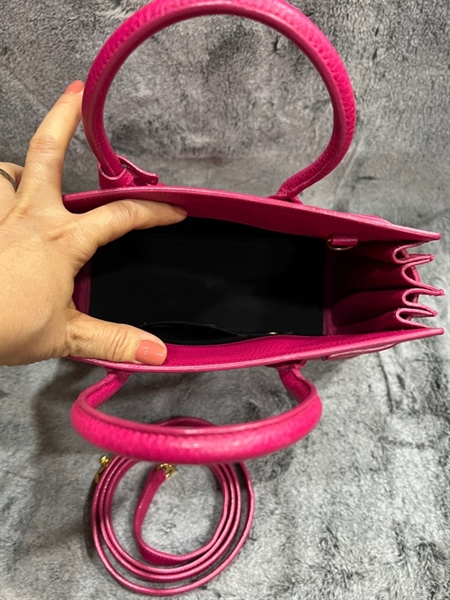 Túi xách YSL màu hồng đậm KG+