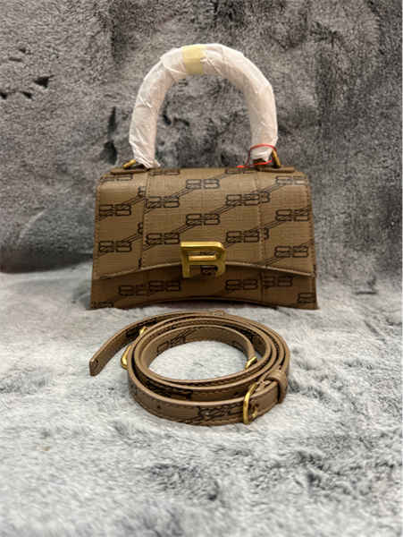 Túi Balenciaga Hourglass bag nâu +
