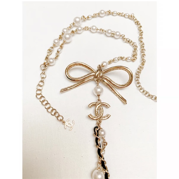 Dây chuyền CC ngọc trai nơ lớn KG+