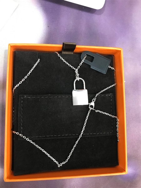 Dây Chuyền Hermes Mặt Ổ Khóa+