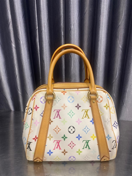 Túi LV trắng hoạt tiết màu +