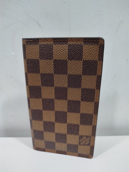 Ví LV Dài Gập Đôi Ô Vuông Lòng Nâu+