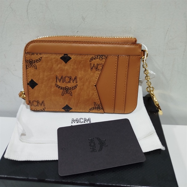 Ví Đựng Thẻ MCM Vàng Bấm Khóa KG+