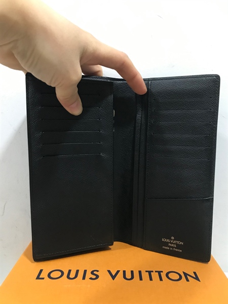 Ví Dài LV Ô vuông Xanh Đen N+