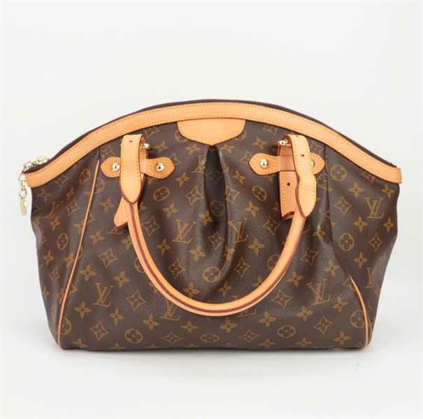 Túi LV hoa nâu quai viền da size 25++