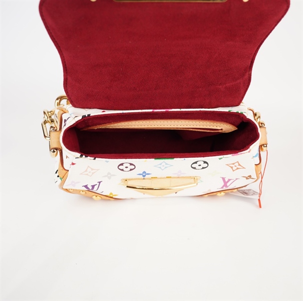 Túi LV trắng hoa màu KG+