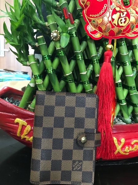 Ví LV ô vuông nâu KG+