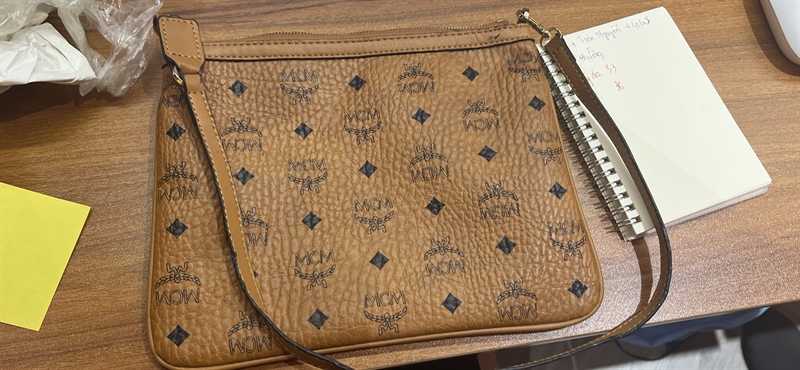 Túi MCM da nâu size 23cm +