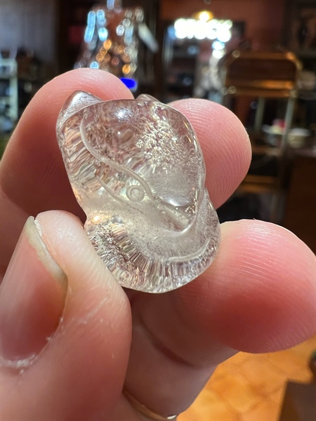 Mặt Hồ Ly thạch anh tóc +