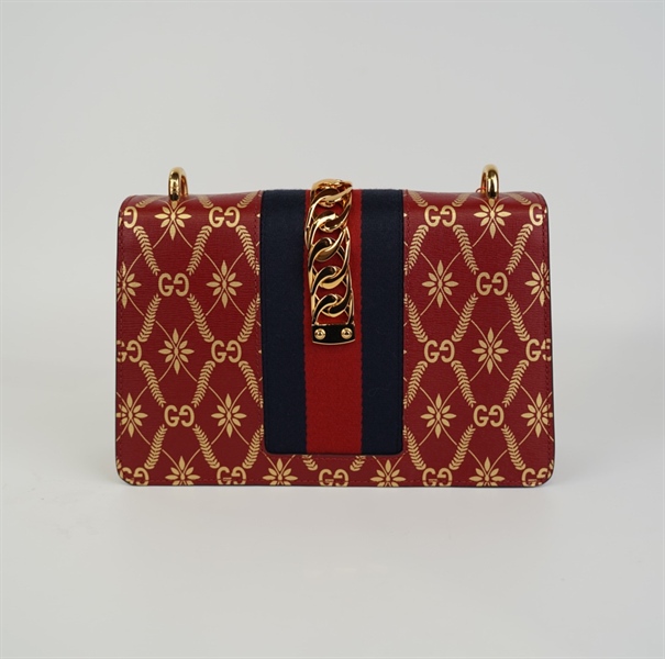 Túi GG màu đỏ hoạ tiết +