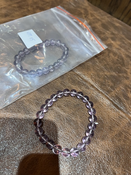 Vòng tay thạch anh tím nhạt 572693+ ly12-17