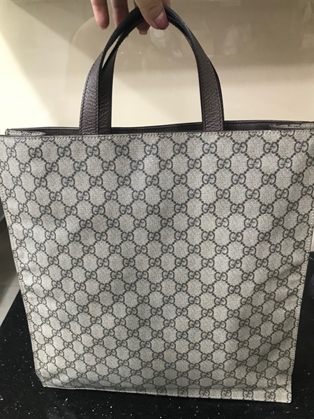 Túi Tote GG Xám Họa Tiết Đầu Hổ KG+