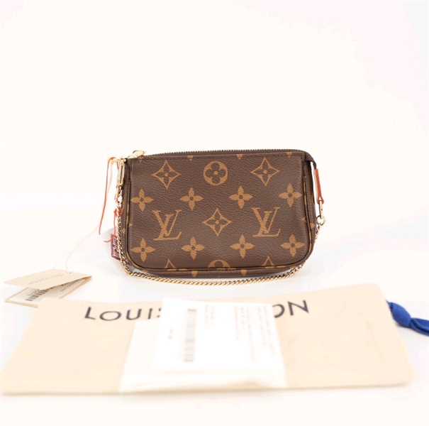 Túi LV kẹp nách hoa nâu KG+