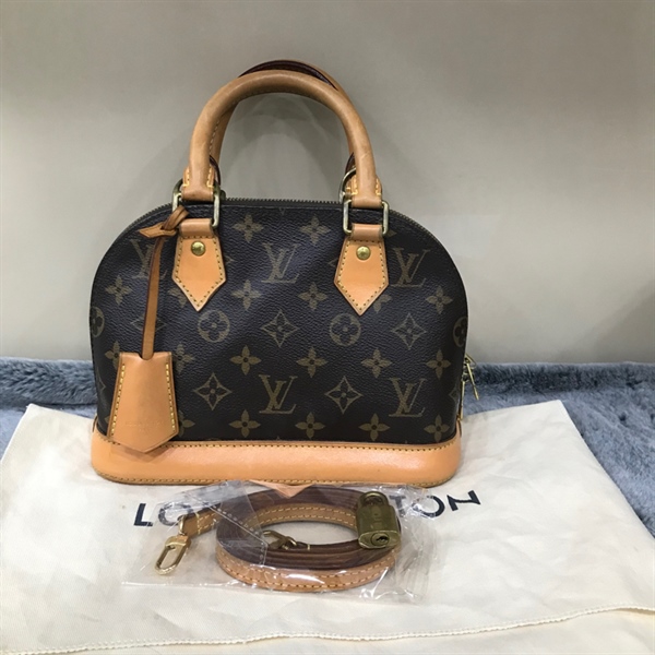 Túi LV Alma hoa nâu kèm ổ chìa KG+