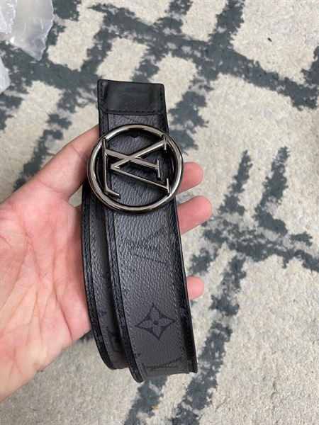 Thắt Lưng LV Xám Phối Đen+