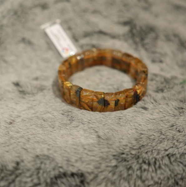 Vòng bản hoa thị thạch anh tóc vàng 322284+ ly6-23