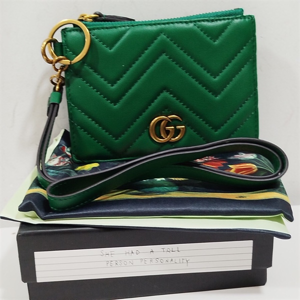 Ví Đựng Thẻ GG Vân Xanh+