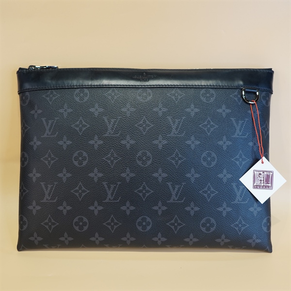 Túi LV Clutch hoa xanh 33cm+