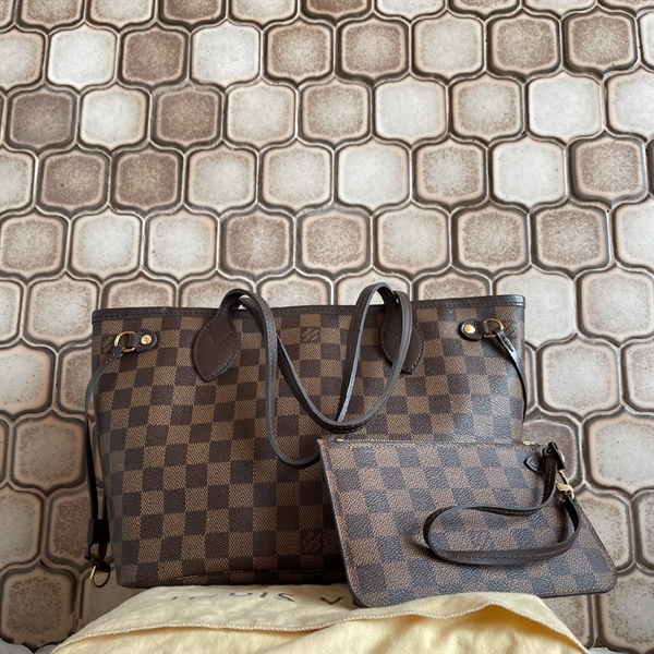 Túi neverfull LV Ô Vuông 35cm Kèm Pound+