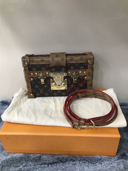 Túi LV trunk hoa nâu KG+